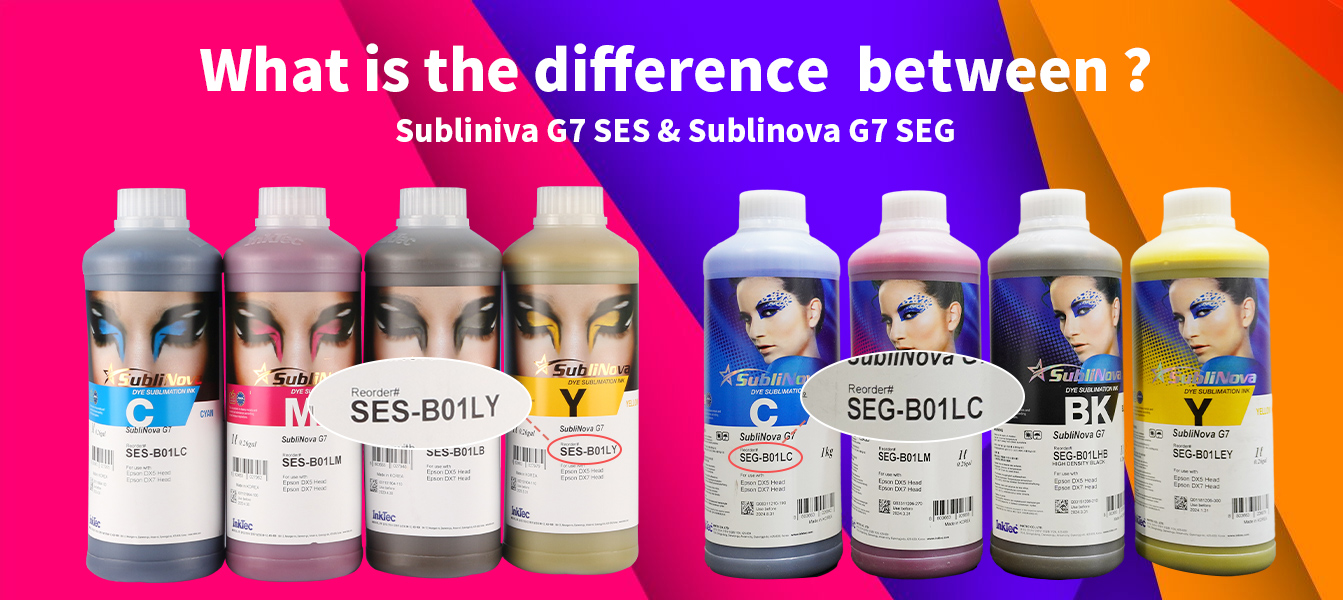 What‘s the difference between INKTEC Sublinova G7 SES and Sublinova G7