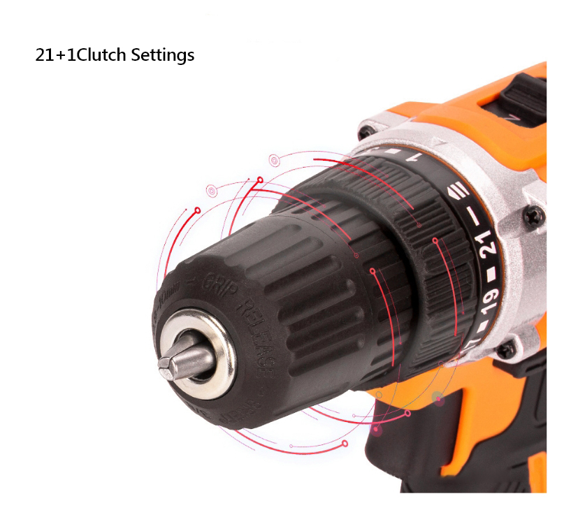 Brushless Lithium Battery Electric Drill, PD009