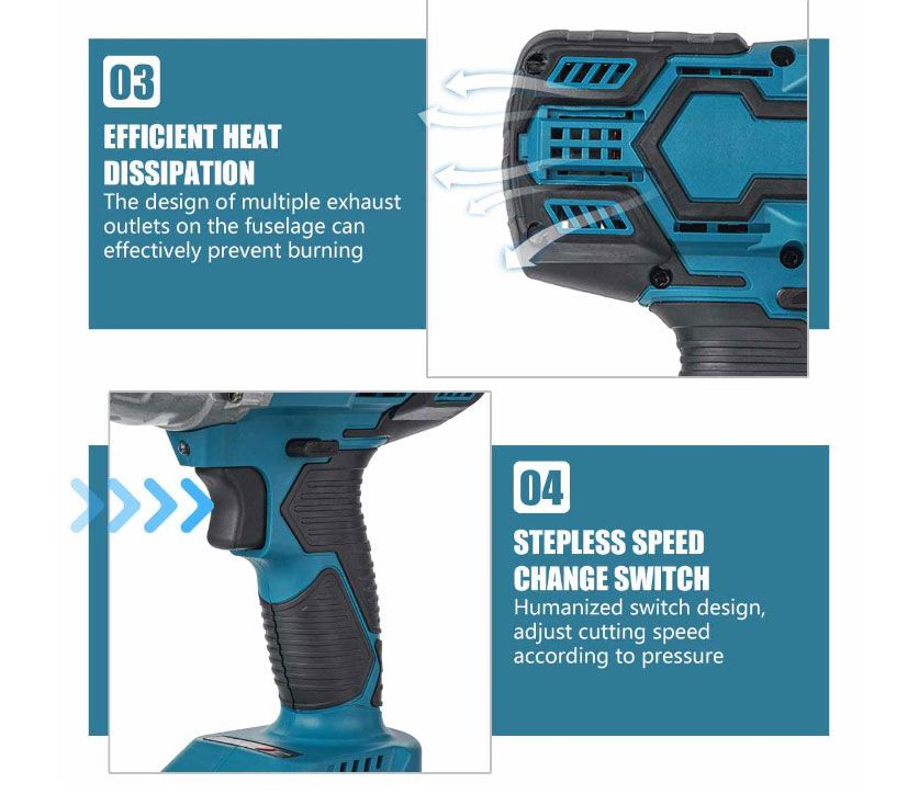 Brushless Electric Impact Wrench, PD028