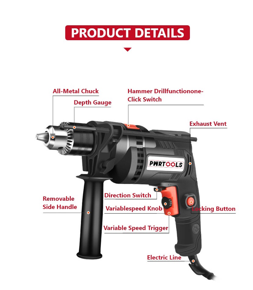 Corded Hammer Drill, PD013