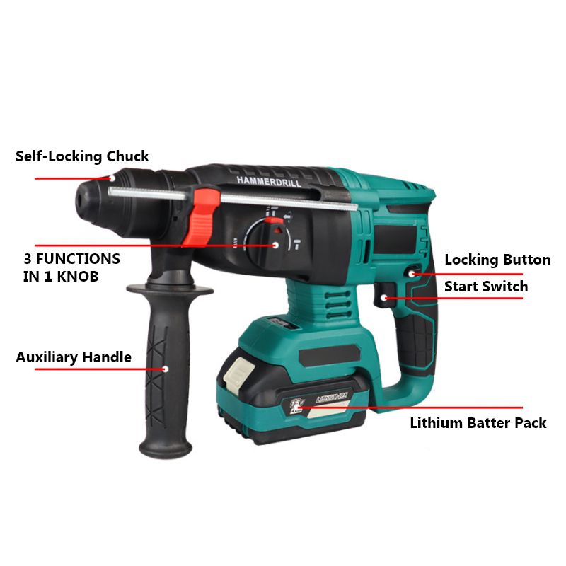 Cordless Li-ion Rotary Hammer,PD048