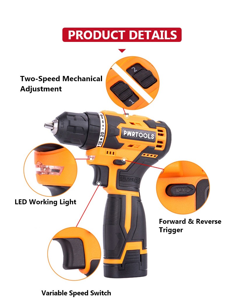 Brushless Lithium Drill, PD012