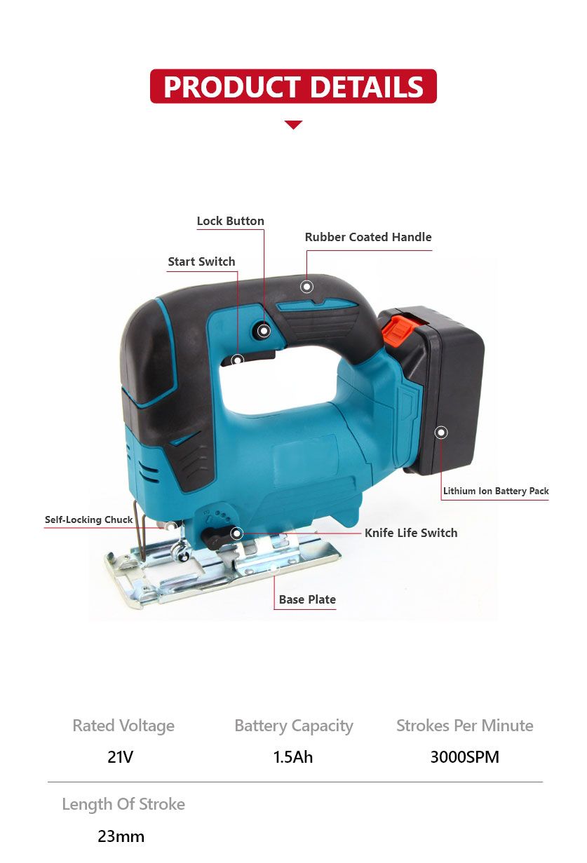 Lithium Electric Curve Saw, PC044