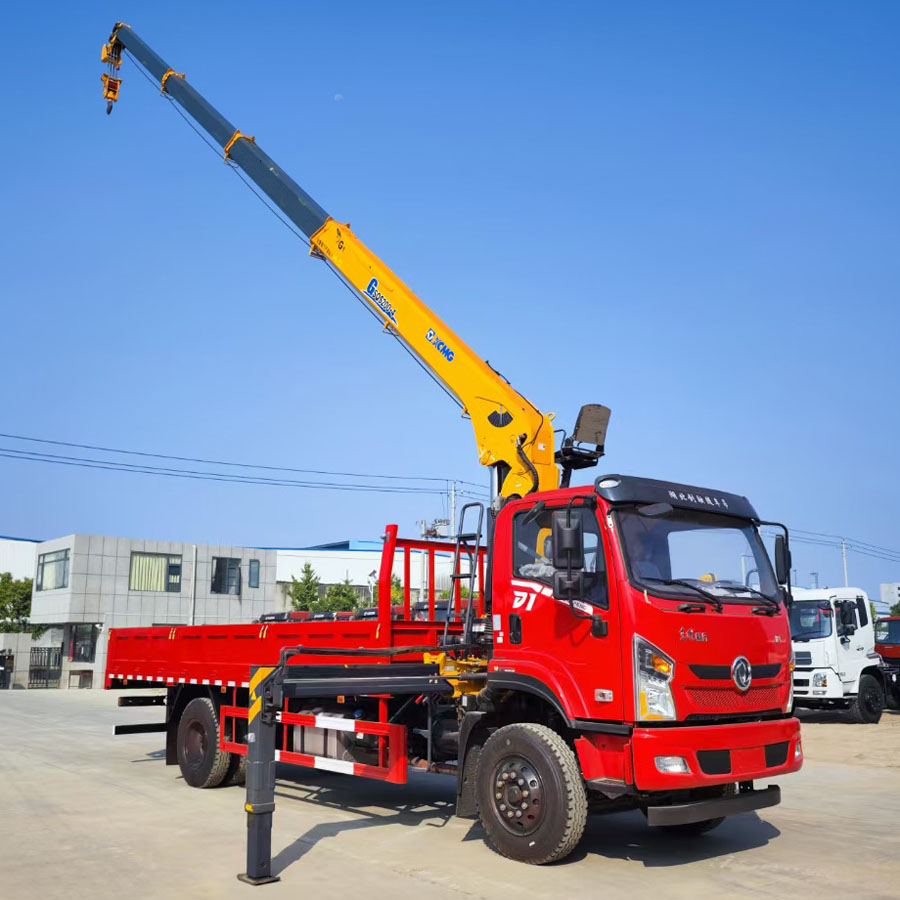 Truck Mounted 8Tons Crane, Truck With Telescopic Boom, Truck Mounted Crane