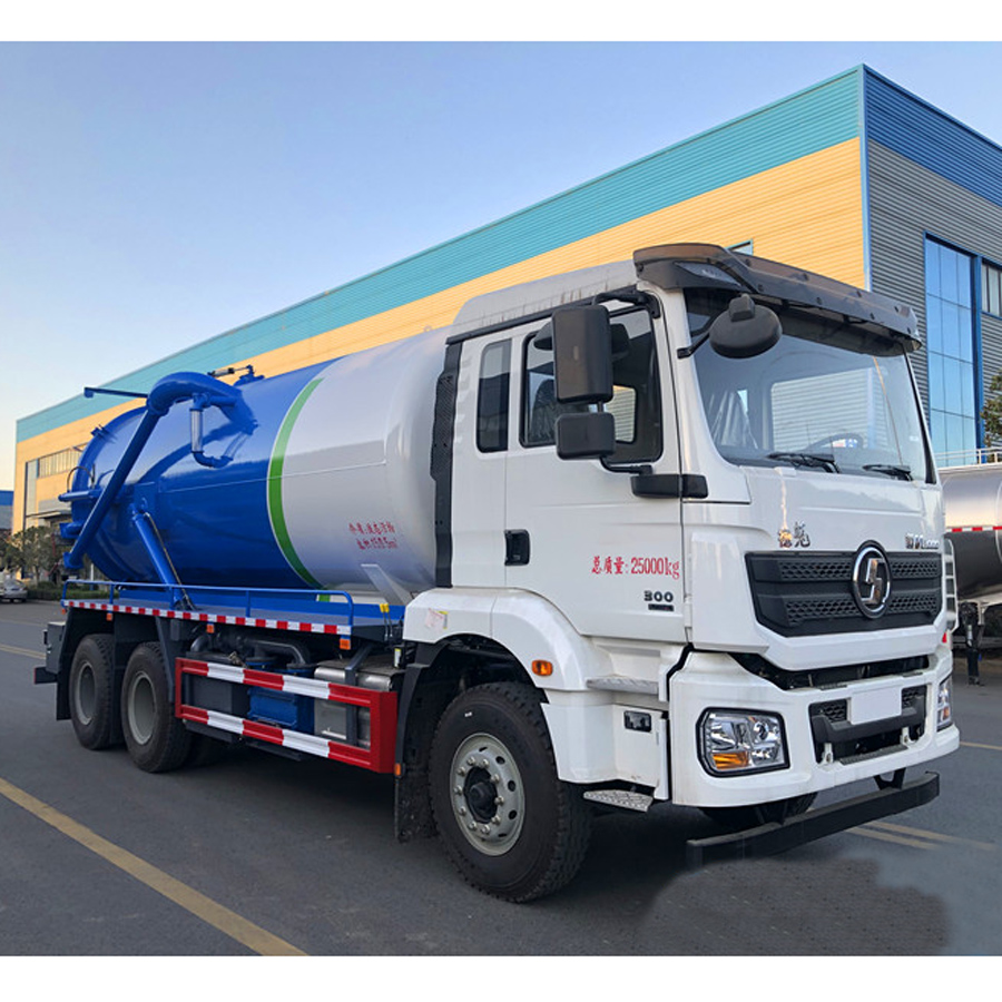 Shacman 20000L vacuum sewage tank truck, vacuum tank truck, vacuum ...