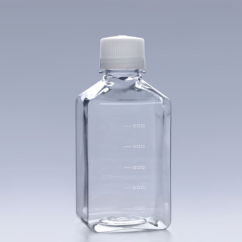 High-Quality PETG Square Media Bottles Support Scientific Research