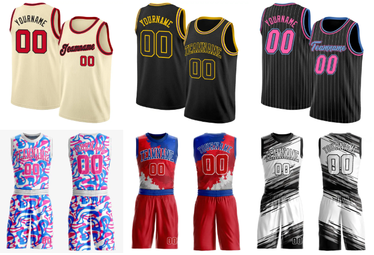 Fast Shipping Sublimated Men Custom Reversible Blank Basketball Jersey ...