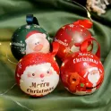 Small Christmas Gift Tin Balls Ornaments