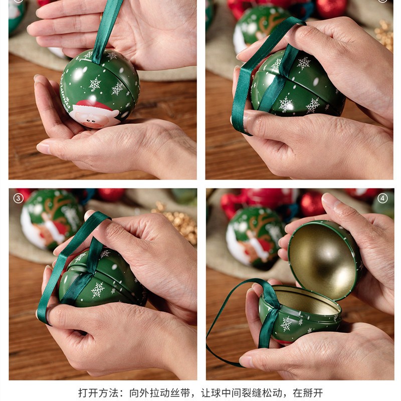 Tin Christmas Ornaments Ball