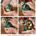 Small Christmas Gift Tin Balls Ornaments