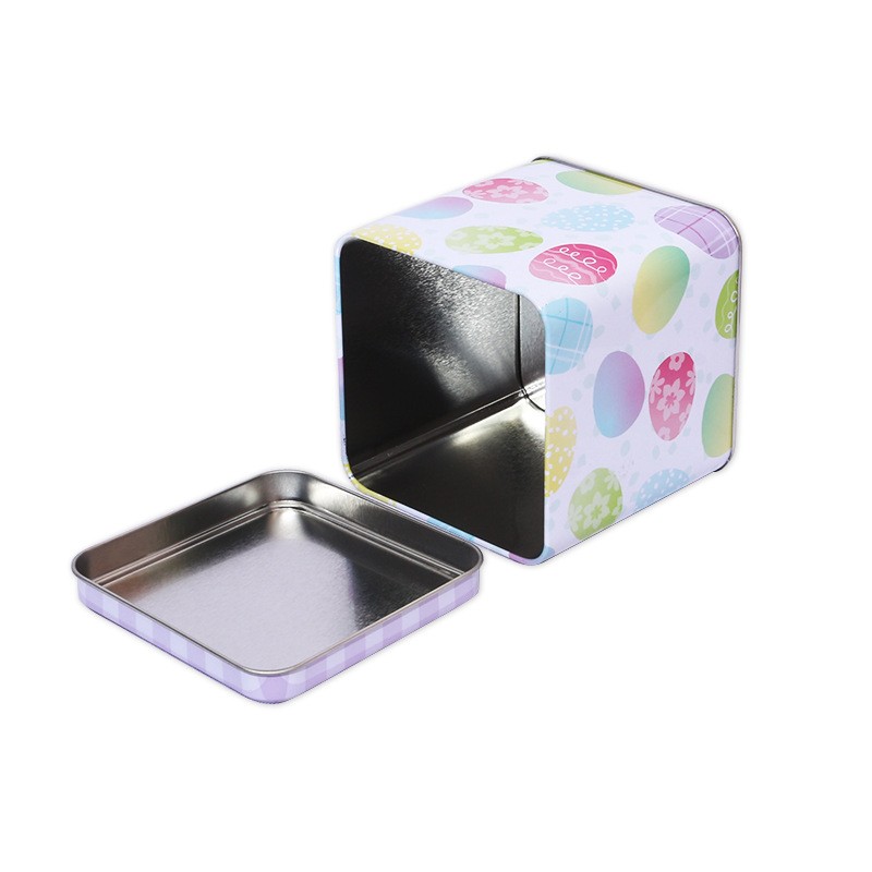 Small Square Candle Tin Containers