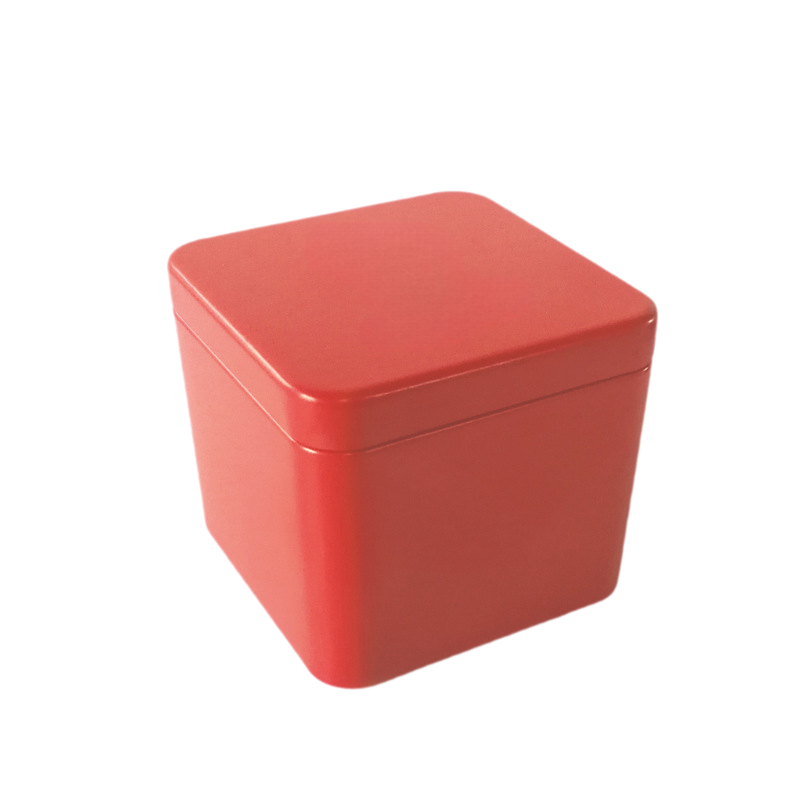 Square Metal Tea Tins