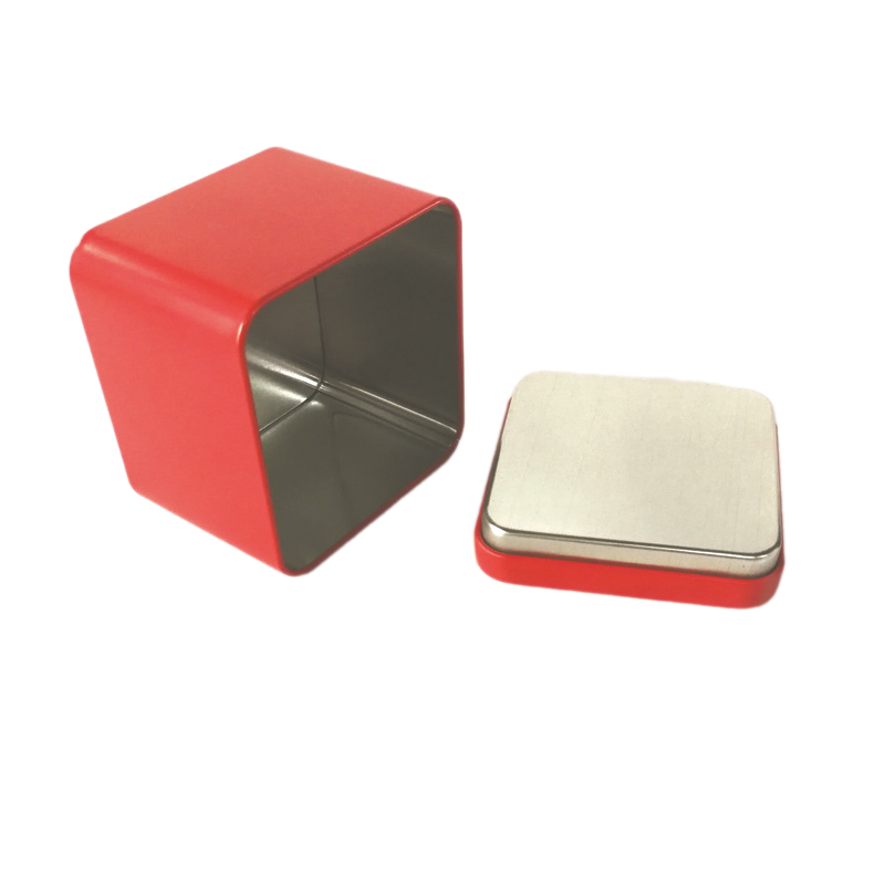 Square Metal Tea Tins