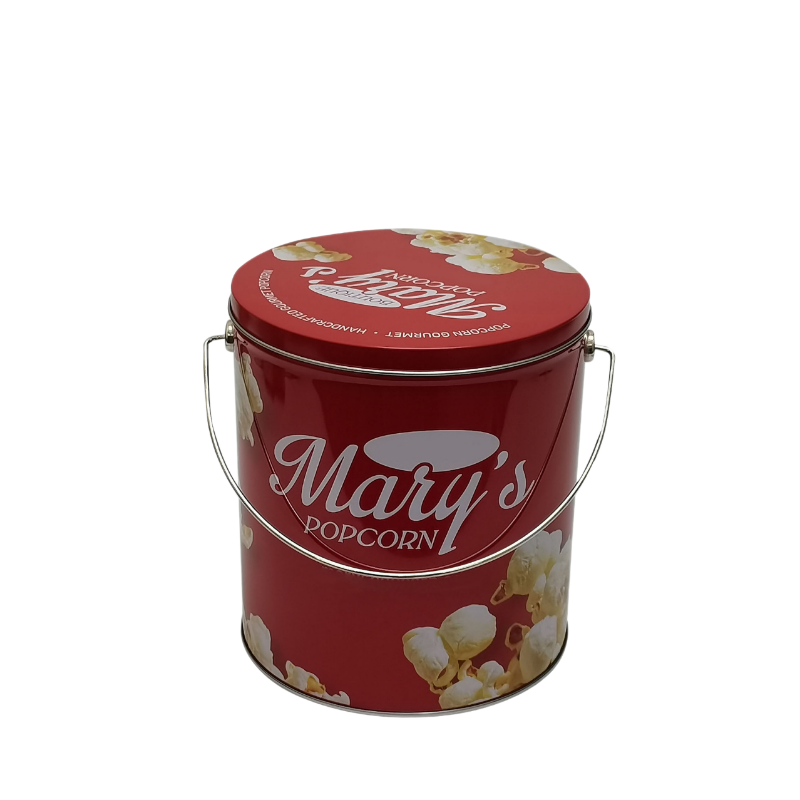 1 Gallon Christmas Popcorn Tin