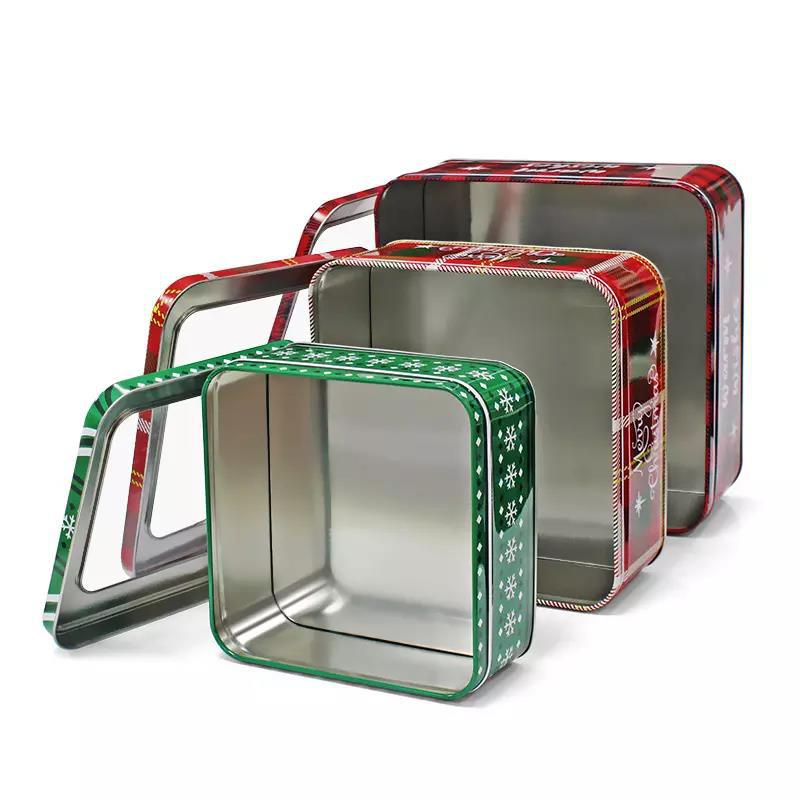 Square Christmas Tin Gift Sets