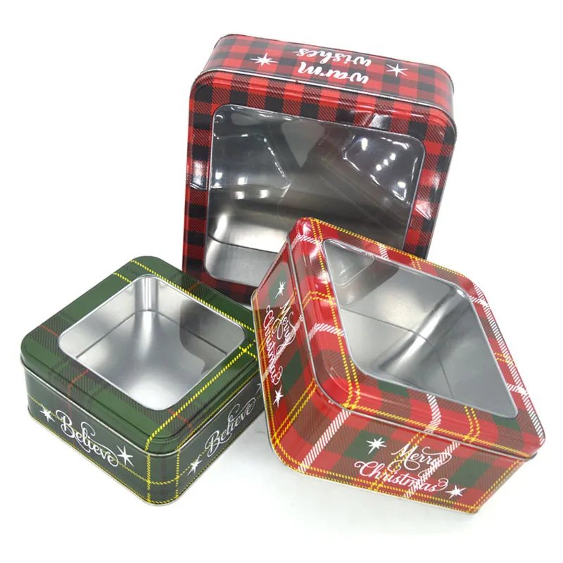 Square Christmas Tin Gift Sets