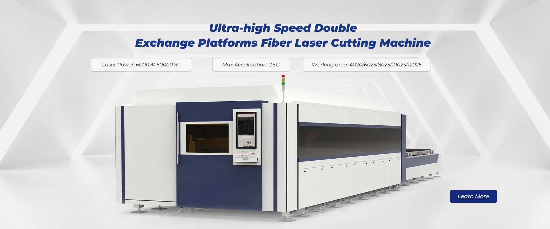 Ultra-high Speed Double Exchange Platforms Fiber Laser Cutting Machine