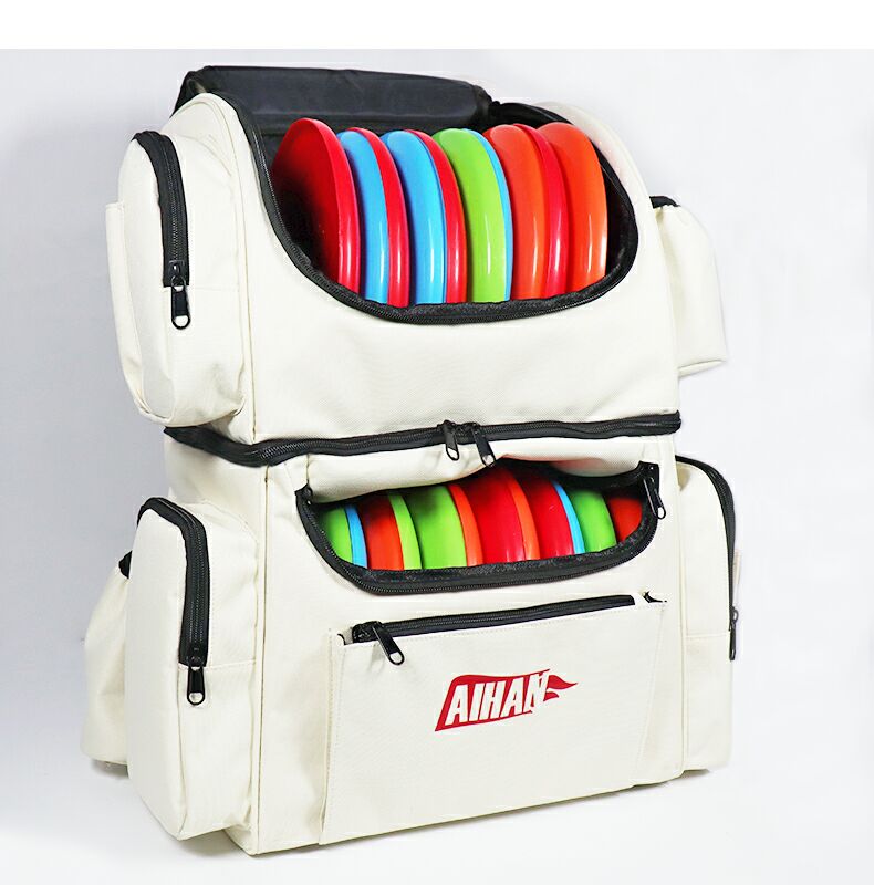 Custom Large Capacity Durable Waterproof Frisbee Disc Storage Golf Bag Backpack