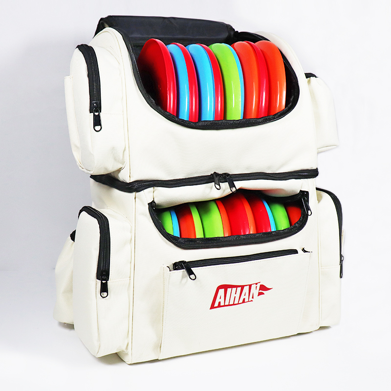 Custom Large Capacity Durable Waterproof Frisbee Disc Storage Golf Bag Backpack