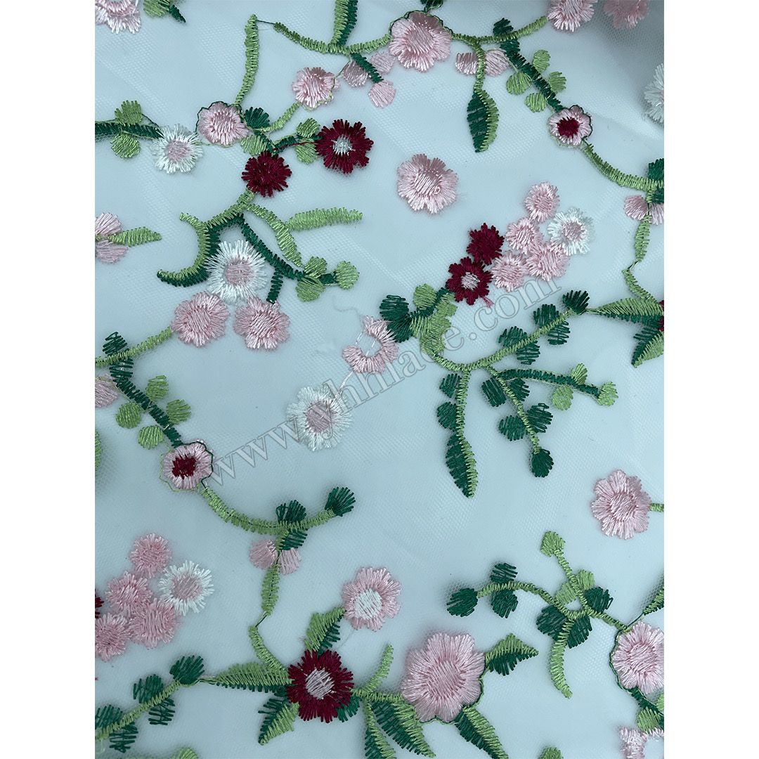 24cm Retro Golden Embroidery Tulle Lace Trim