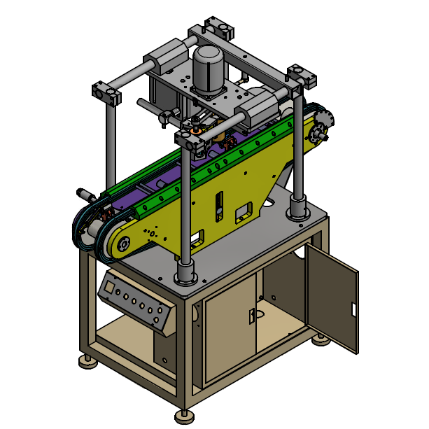 Automatic trimming brush machine