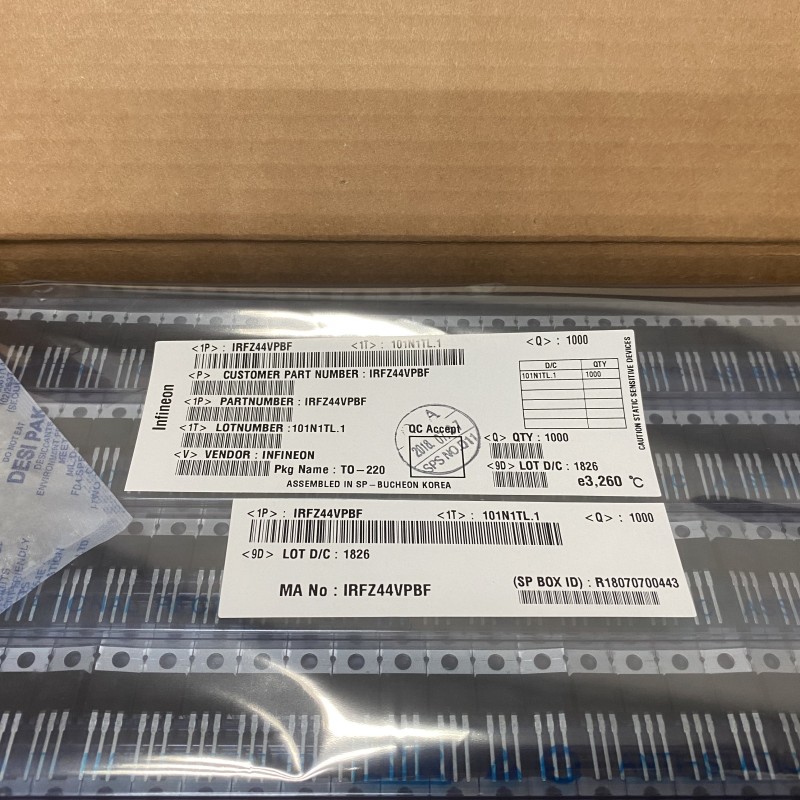IRFZ44VPBF Infineon Technologies MOSFET N-CH 60V 55A TO220AB
