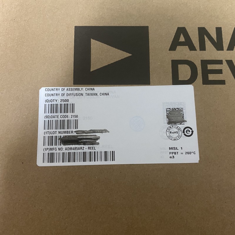 ADM485ARZ-REEL Analog Devices Inc. IC TRANSCEIVER HALF 1/1 8SOIC
