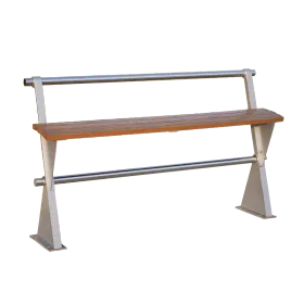 ABL Stainless Steel Outdoor Perch bench