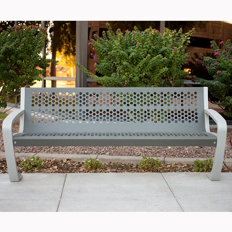 TP Stainless Steel Backless Outdoor Bench