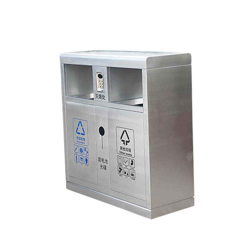 FD Commercial Stainless Steel Double Recycling Bin