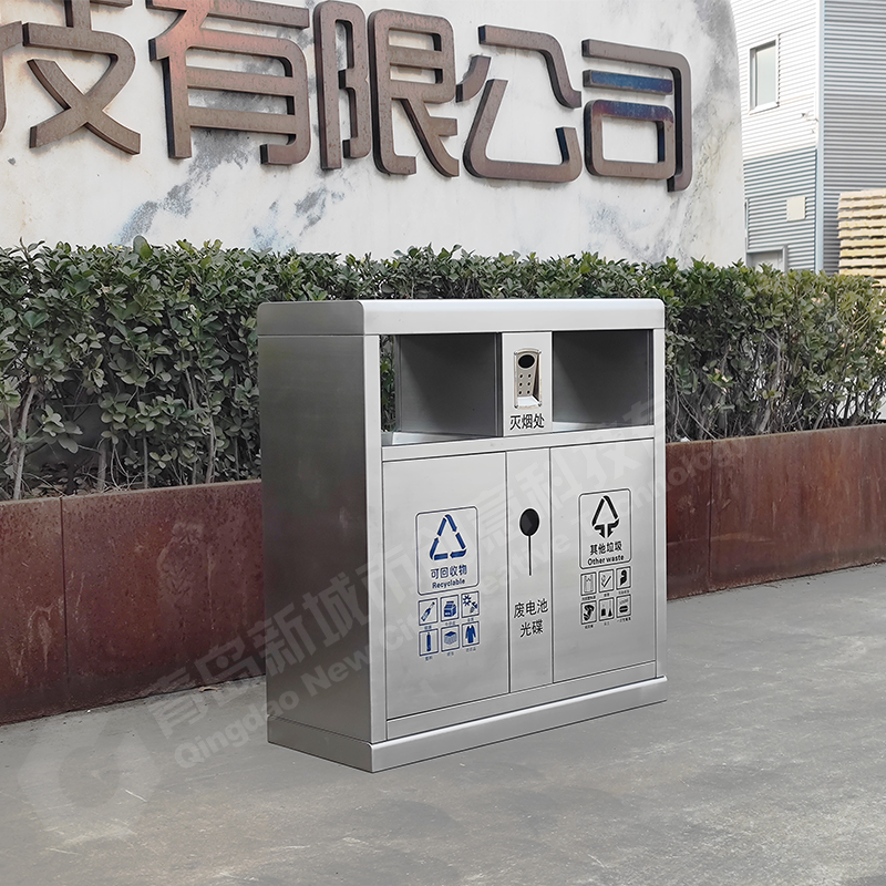 FD Commercial Stainless Steel Double Recycling Bin