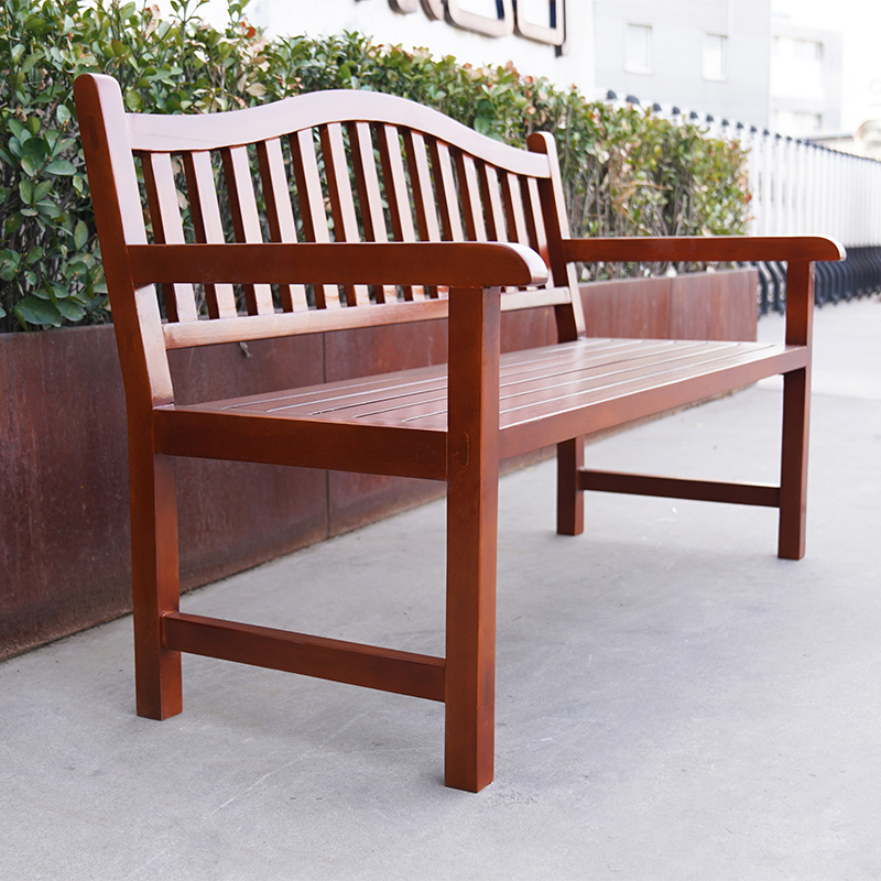 DES Lauan Solid Wood Outdoor Arm Chair