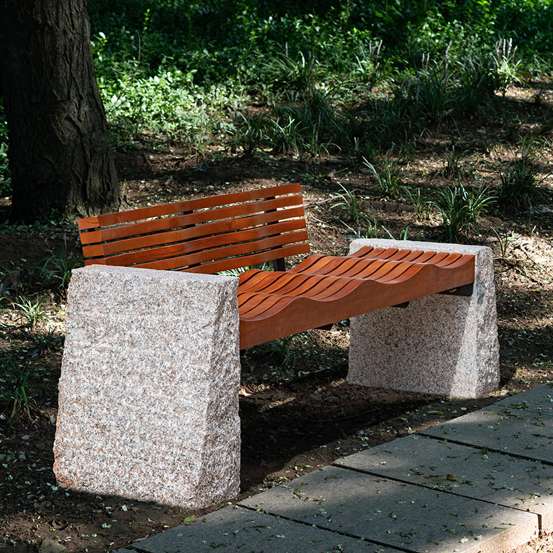 MS Granite Park Bench with Backrest