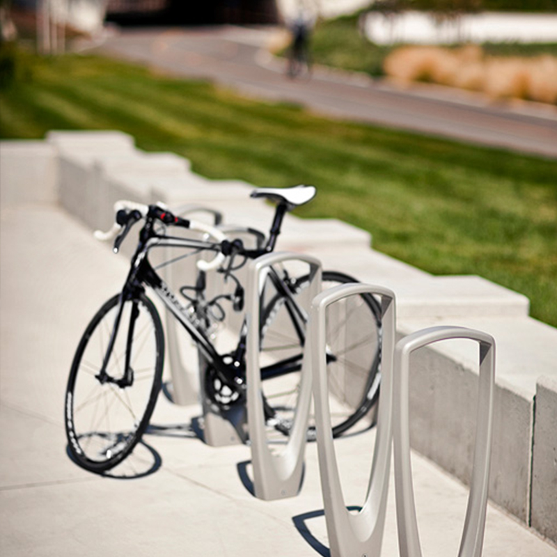 ZHUL Commercial Cast Aluminium Bike Parking Rack