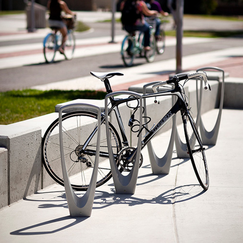 ZHUL Commercial Cast Aluminium Bike Parking Rack