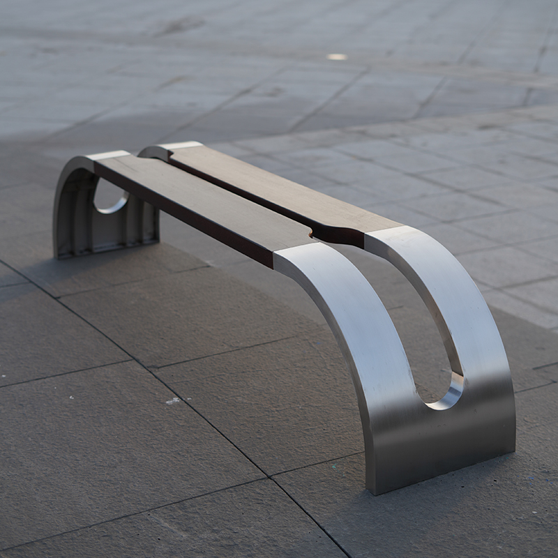 JX Stainless Steel Park Bench