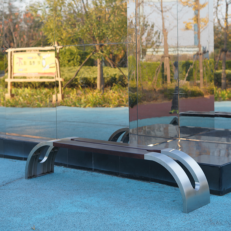 JX Stainless Steel Park Bench