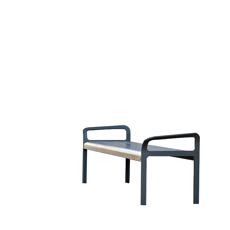 TLS Carbon Steel Outdoor Bench