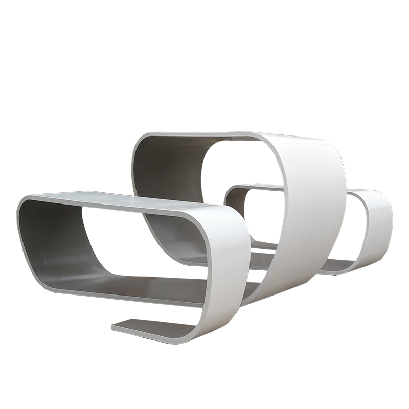 WLD Stainless Steel Outdoor Table with Bench