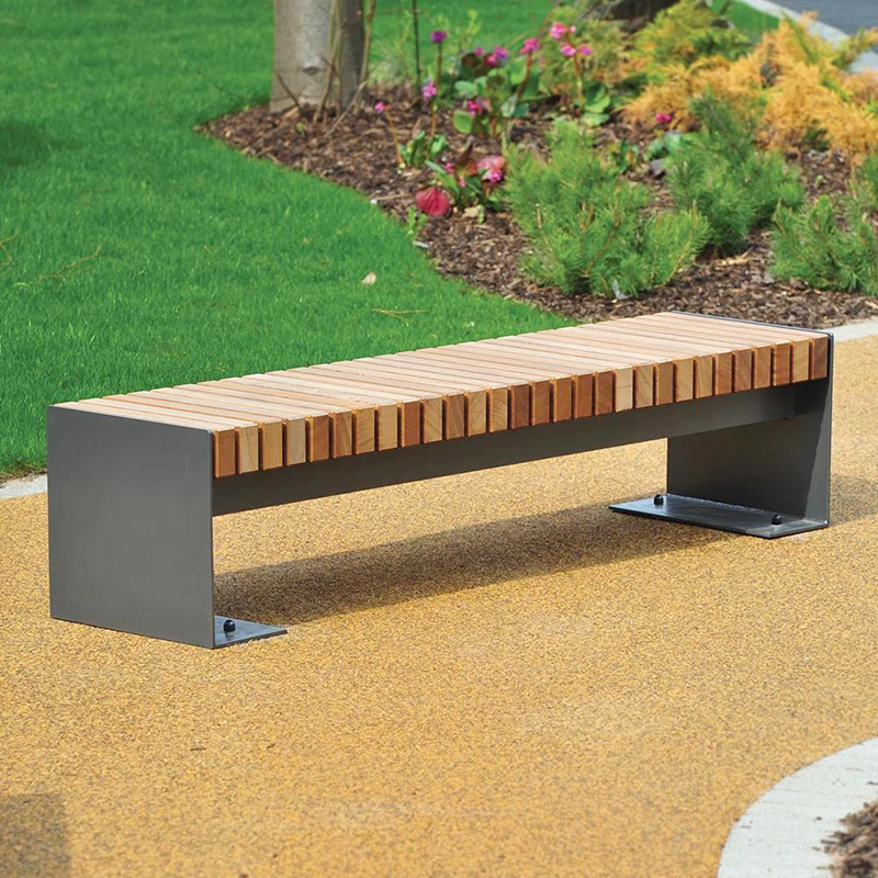ZHB Carbon Steel Outdoor Bench