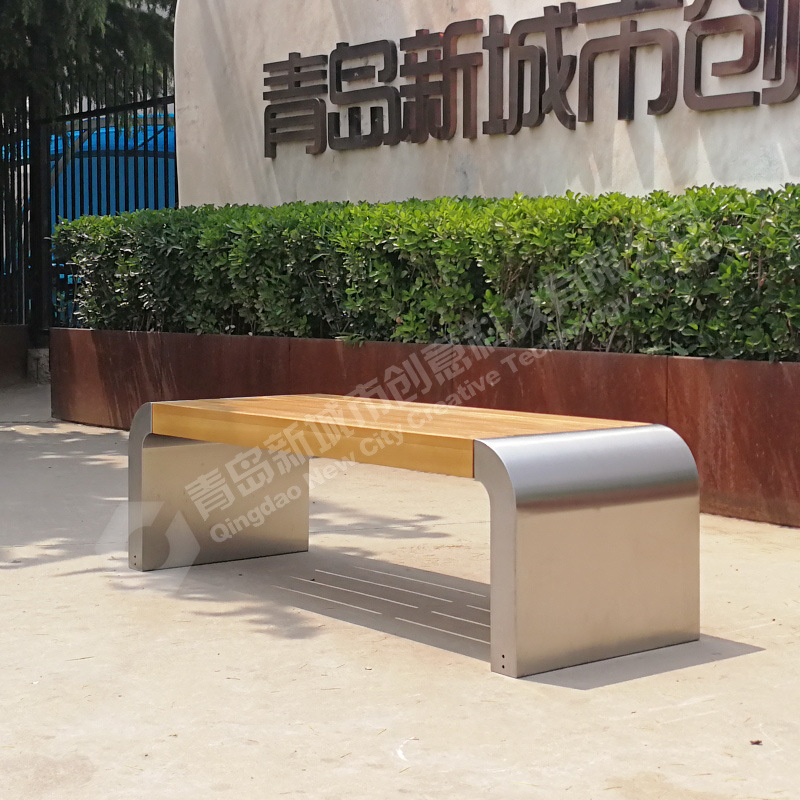 ML Stainless Steel Outdoor Bench