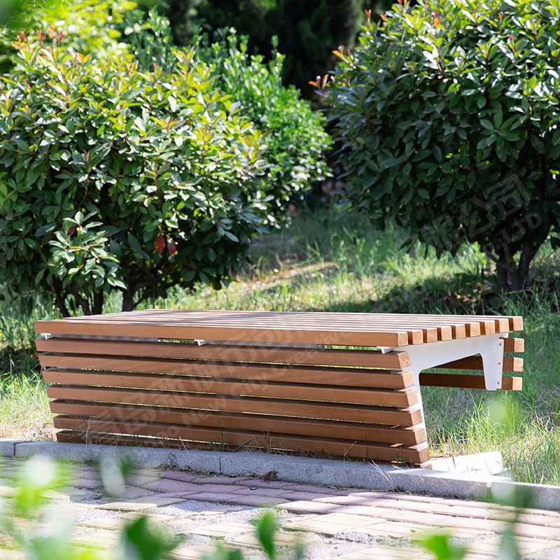 WS Galvanized Steel Outdoor Bench