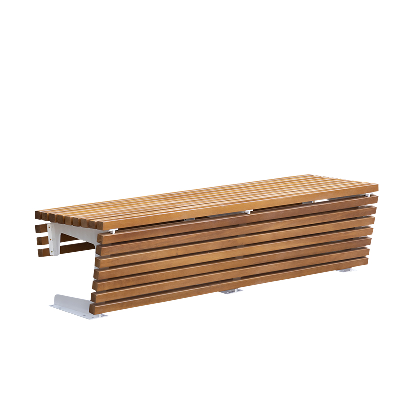 WS Galvanized Steel Outdoor Bench