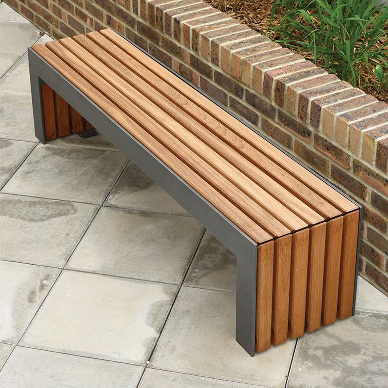 BLS Carbon Steel Park Bench