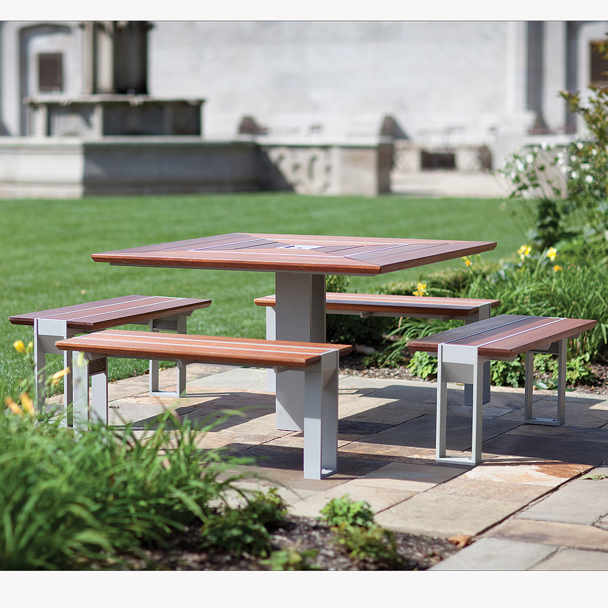 APKS Carbon Steel Picnic Table with Benches