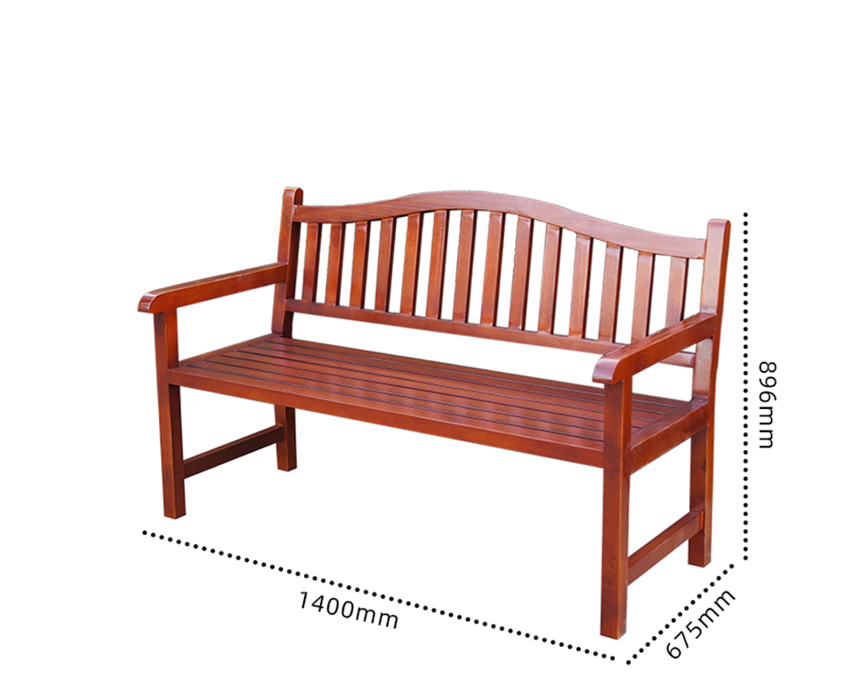 DES Lauan Solid Wood Outdoor Arm Chair