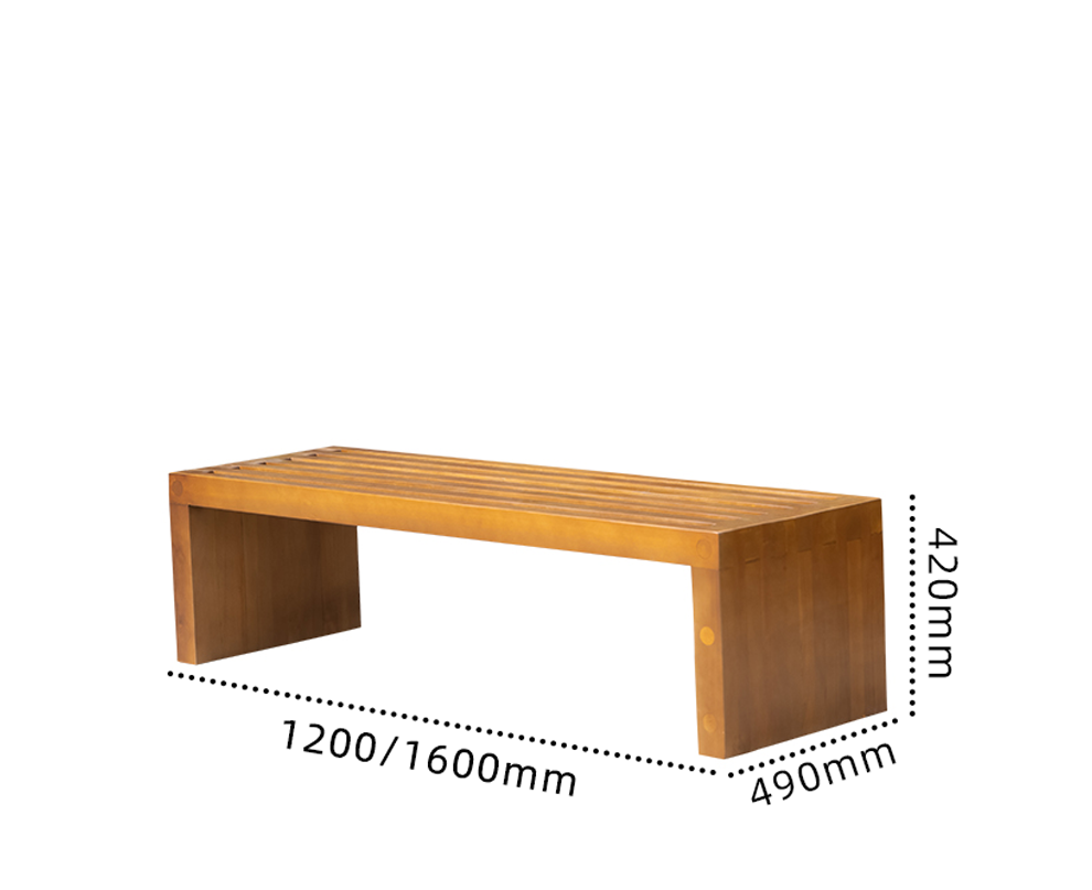 HDS Commercial Outdoor Wood Bench