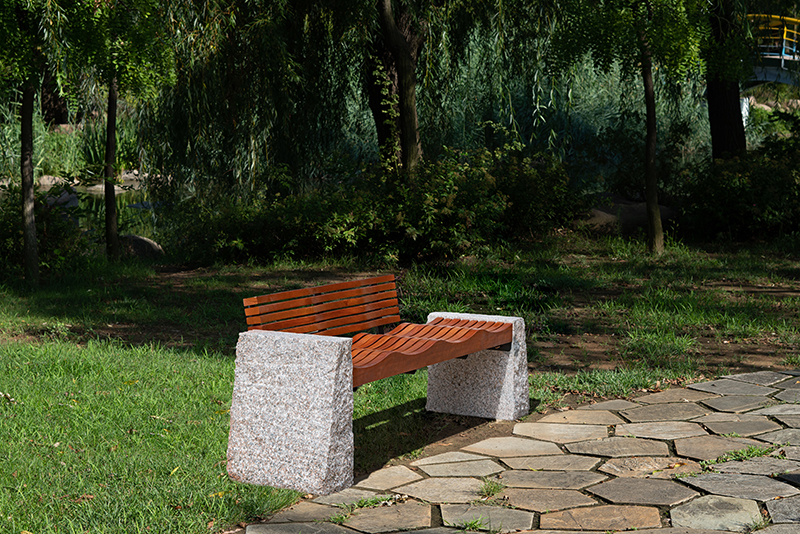 MS Granite Park Bench with Backrest