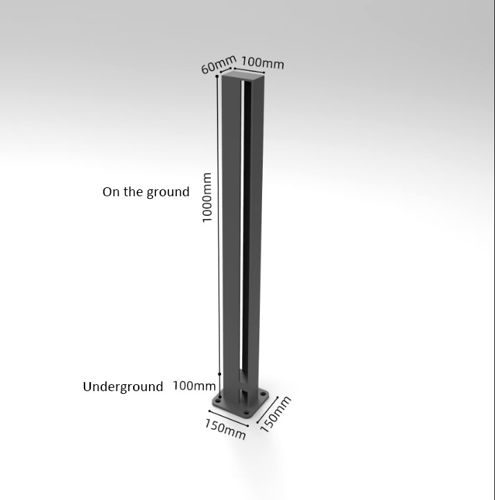 ALY Commercial Removable Carbon Steel Bollard