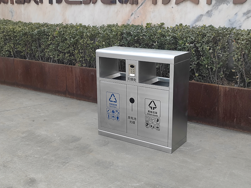 FD Commercial Stainless Steel Double Recycling Bin